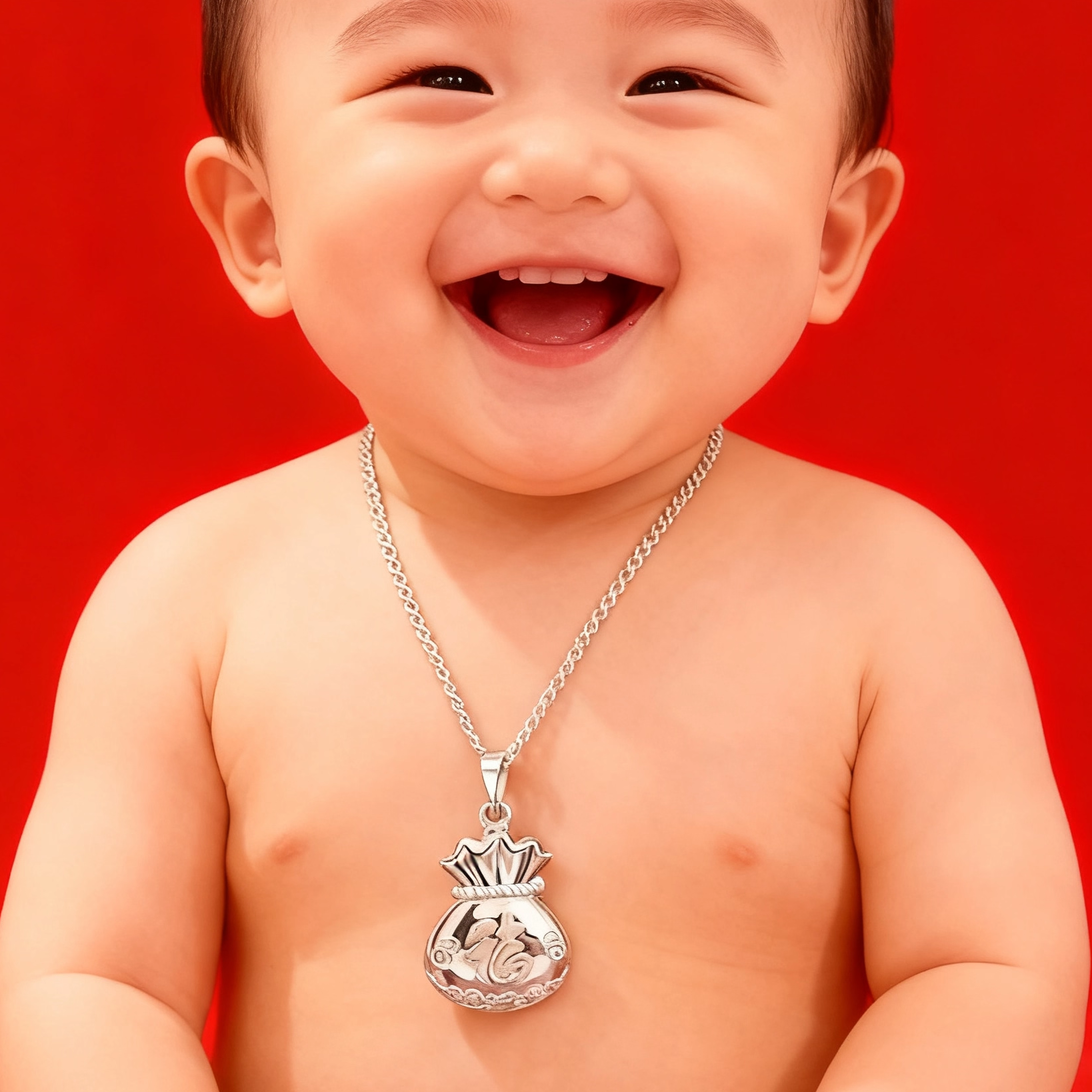 香港正生纯银9999足银福袋祥云锁包吊坠宝宝银项链长命锁见面礼银,饰品/流行首饰/时尚饰品新,项坠/吊坠,淘宝优惠券,粉丝福利购,淘宝优惠卷