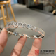 正生纯银S999足银蜂巢开口银手镯女实心气质轻奢手环时尚 送女友礼