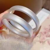 香港正生纯银9999足银古法磨砂泥鳅背轮胎手镯2026年新款 生日礼物