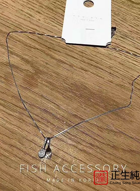 香港正生s925纯银勺子叉子项链女时尚ins冷淡风锁骨链送女饰礼物