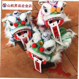 醒狮提线木偶送小孩儿童节中国风玩具民间中S号传统手工舞狮子.