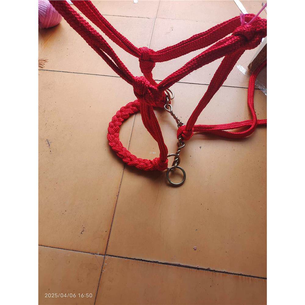 纯手工马笼头牵马绳马术
