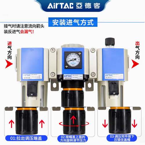 亚德客三联件GC30008F1 GC30010F1 GC30015F1 GC30020F1 GC30030