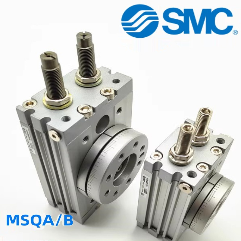 SMC小型旋转摆台气缸MSQA MSQB1A 2A 3A 7A 1AE 2AE 3AE 7AE现货