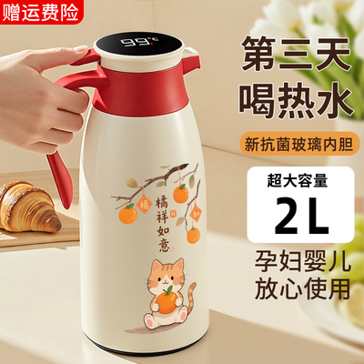 防爆玻璃内胆大容量保温壶居家用