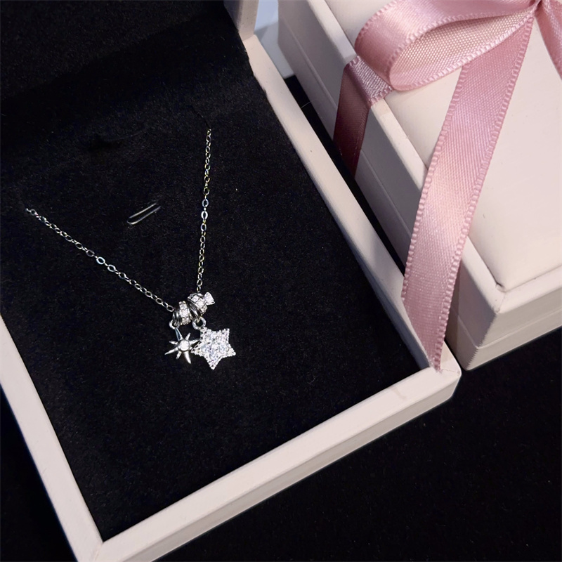 星星纯银项链女款轻奢小众设计