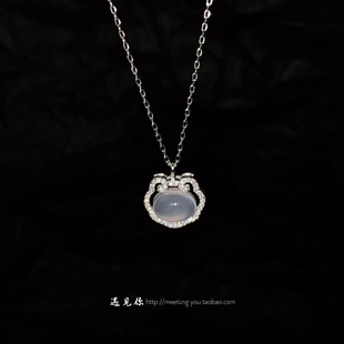 《长乐锁》999足银祥云平安锁女轻奢小众设计高级感锁骨链送女友