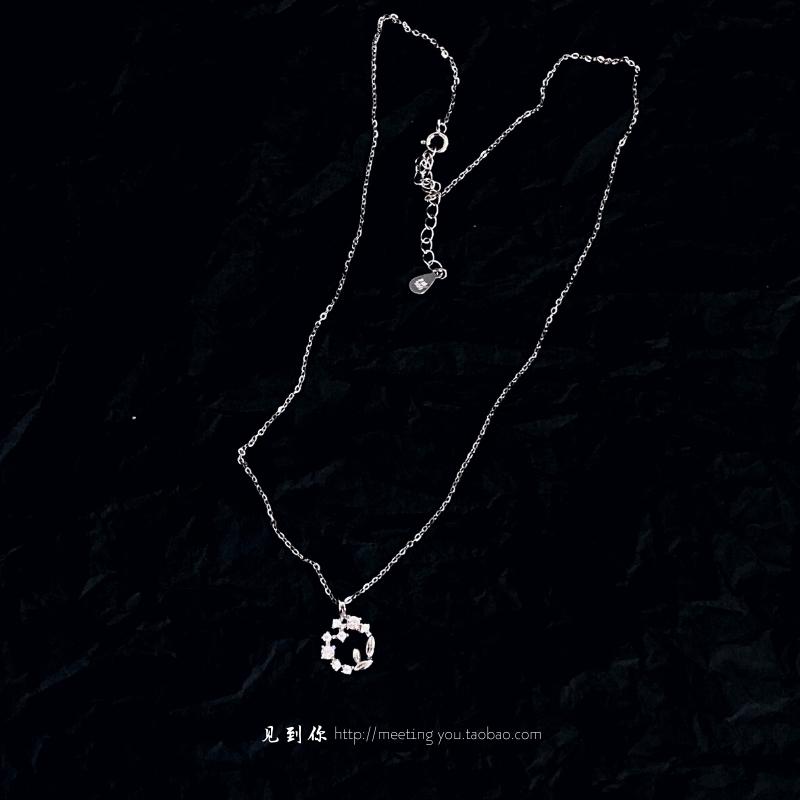 《穗穗如意》999银幸运花环项链