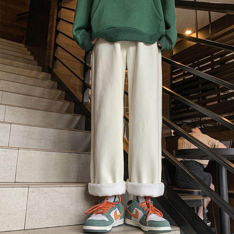 式复古浅蓝色加绒加厚牛仔裤裤女冬季潮牌宽松美腿直筒NJQ阔百搭,个性定制/设计服务/DIY,牛仔服饰加工定制,淘宝优惠券,粉丝福利购,淘宝优惠卷