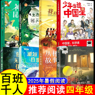 2025暑假百班千人推 荐4四年级小学生课外阅读书籍我们光芒万丈土拨鼠给闪电写信重返白垩纪少年当追中国星独一无二的伊凡爱德华的