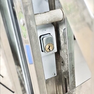 铁门锁栅栏移门锁老式推拉门防盗锁双舌碰锁防盗窗锁全铜不锈钢