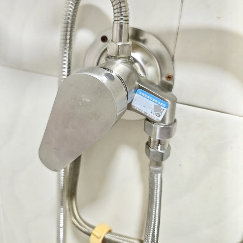 太阳能水阀淋浴龙头上水热水器冷热开关阀挂墙式水龙头304不锈钢