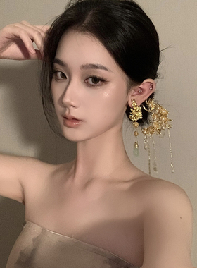 BXA梅花流苏~新中式禅意套装发簪发叉高级感搭旗袍盘发头饰发饰女