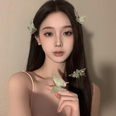 BXA早春蝴蝶超仙发夹头饰女