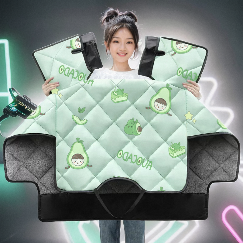 专用小刀蓝玫电动车挡风被冬季