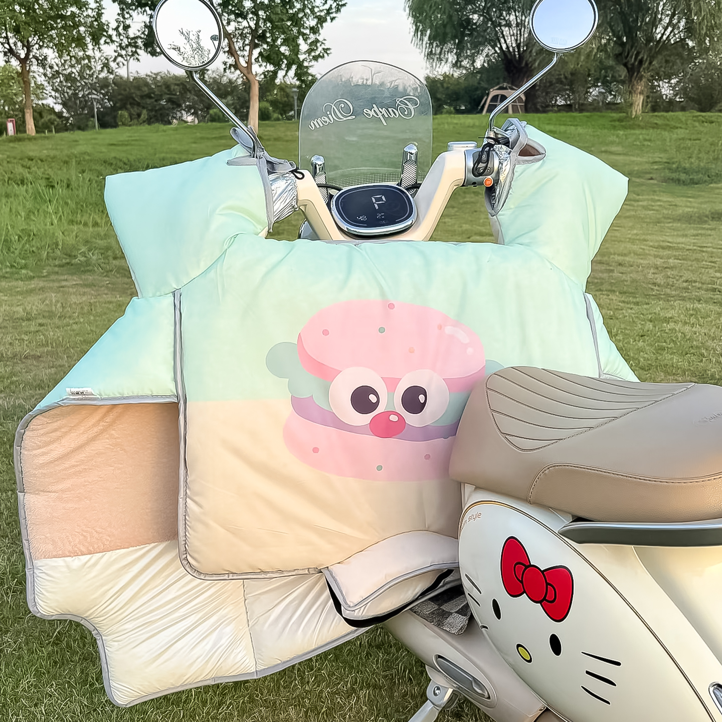 拥有幸福感满满的挡风被