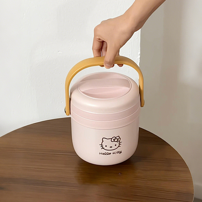 推荐给所有带饭姐妹粉色kt保温桶