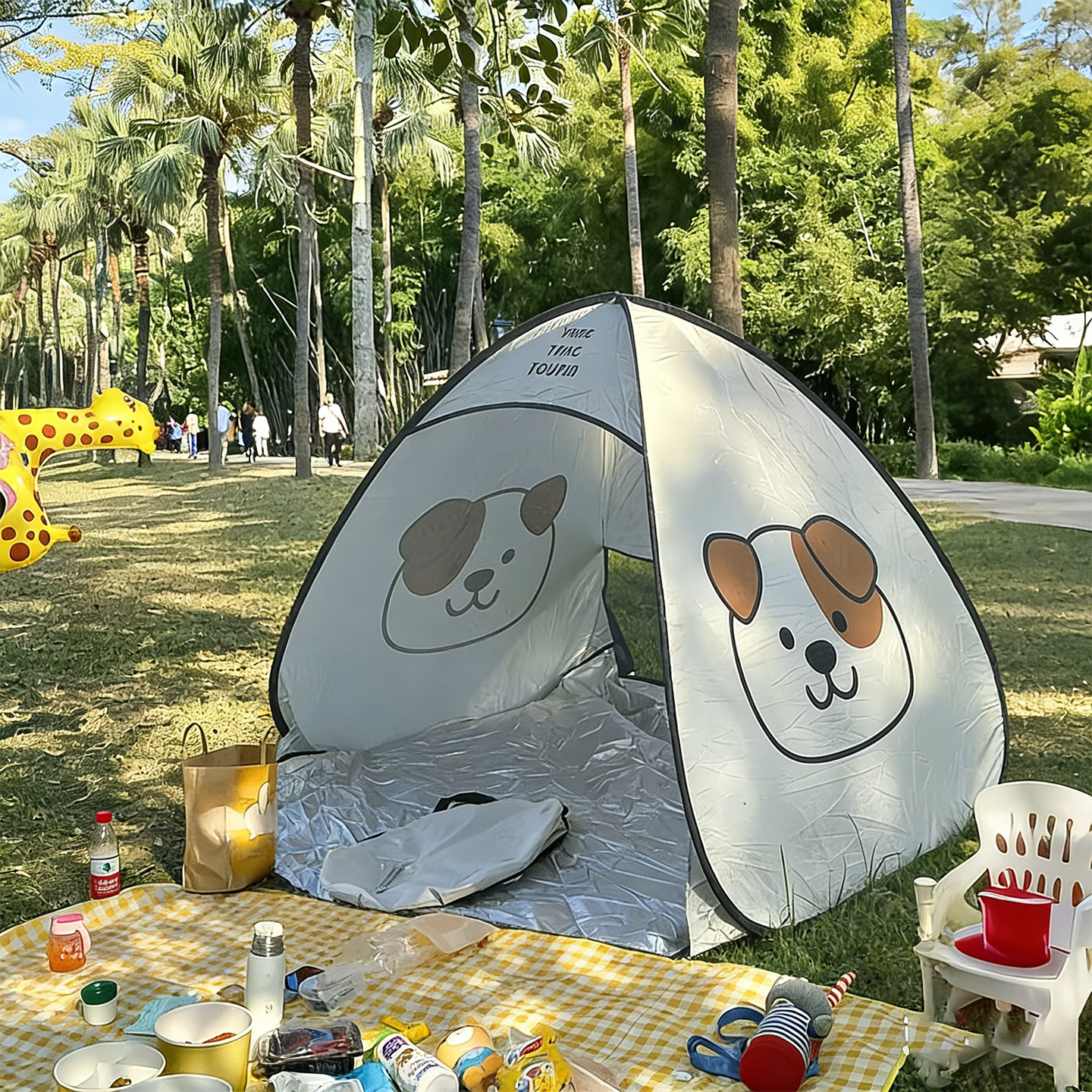 【春游露营神器】户外帐篷便携式一键开合防晒遮阳沙滩野餐装备