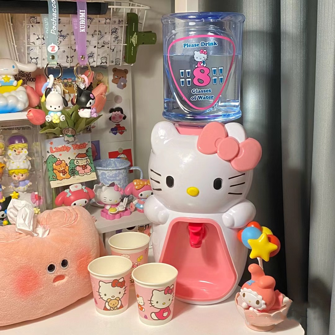 hellokitty猫饮水机迷你小型可爱桌面家用宿舍儿童卡通哈喽办公室