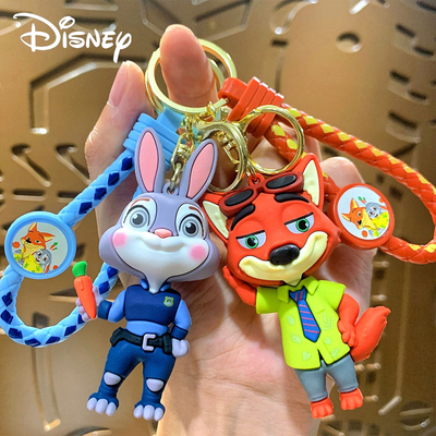 疯狂动物城兔子警官朱迪狐狸尼克钥匙扣车钥匙书包挂件玩偶小公仔