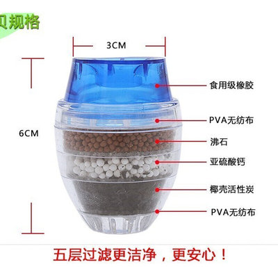 Household 5 layers activated carbon water filter