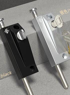 自动旋转门卫插生间木门装明弹簧插销地插销地锁带锁钥匙THH304插