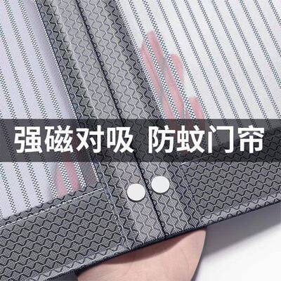 EQS2高025年款档金蚊刚纱防门帘子磁吸条强力磁性纱门新纱窗帘自