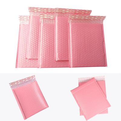 TLR粉色气泡膜袋PE服装包装小袋物流递打包袋共挤信封快泡沫气泡