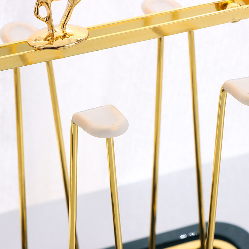 金色小鹿杯架客厅杯子日式架收纳客厅杯子艺铁置物架收纳架沥水,家庭/个人清洁工具,杯架,淘宝优惠券,粉丝福利购,淘宝优惠卷