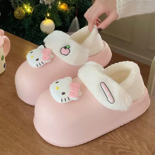 防水棉拖鞋女款2025新款秋冬季