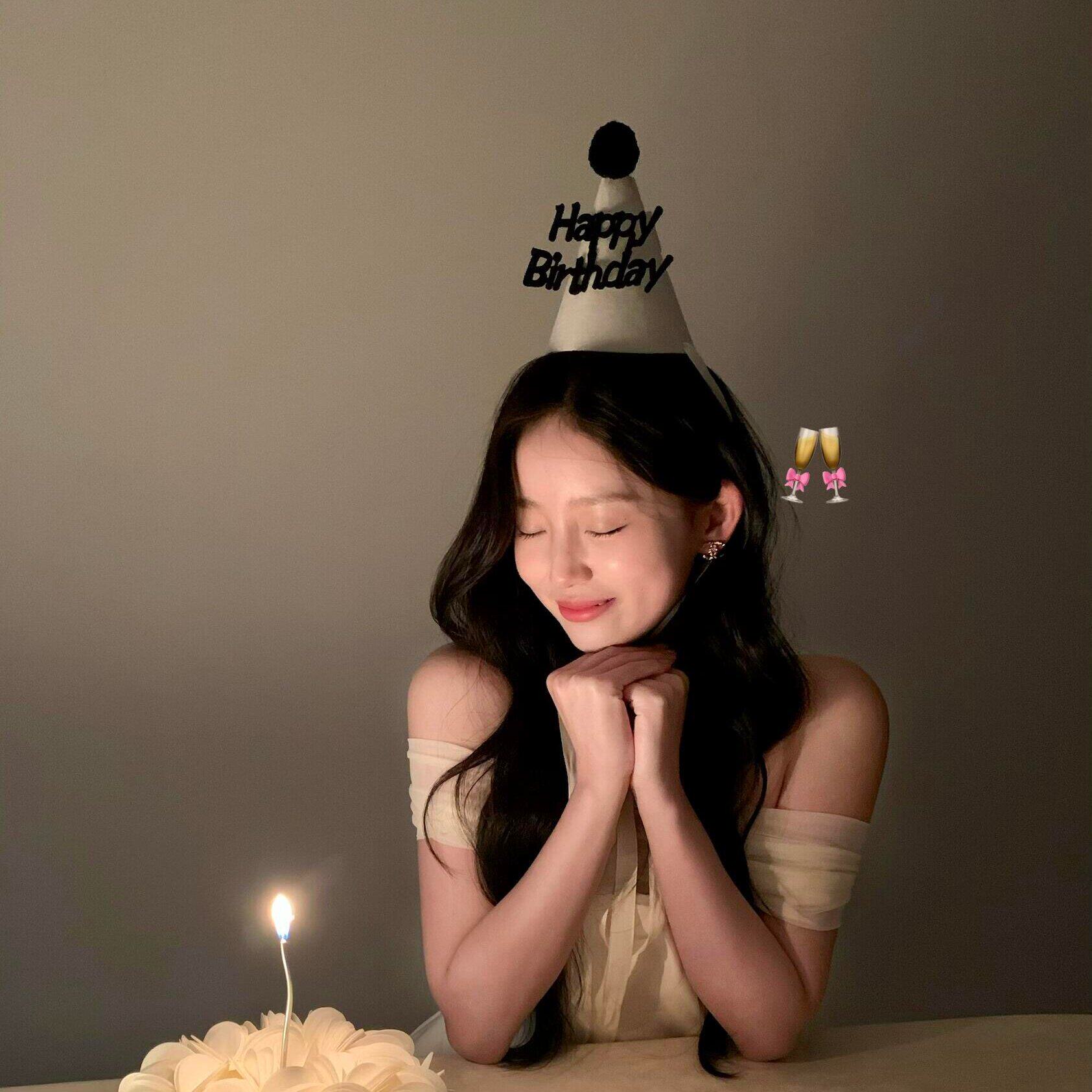 许愿日~毛球生日帽韩系ins风网红氛围感生日派对拍照道具派对帽