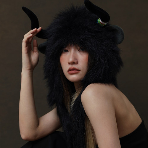 甘肃省博物馆可爱毛绒帽子女儿童