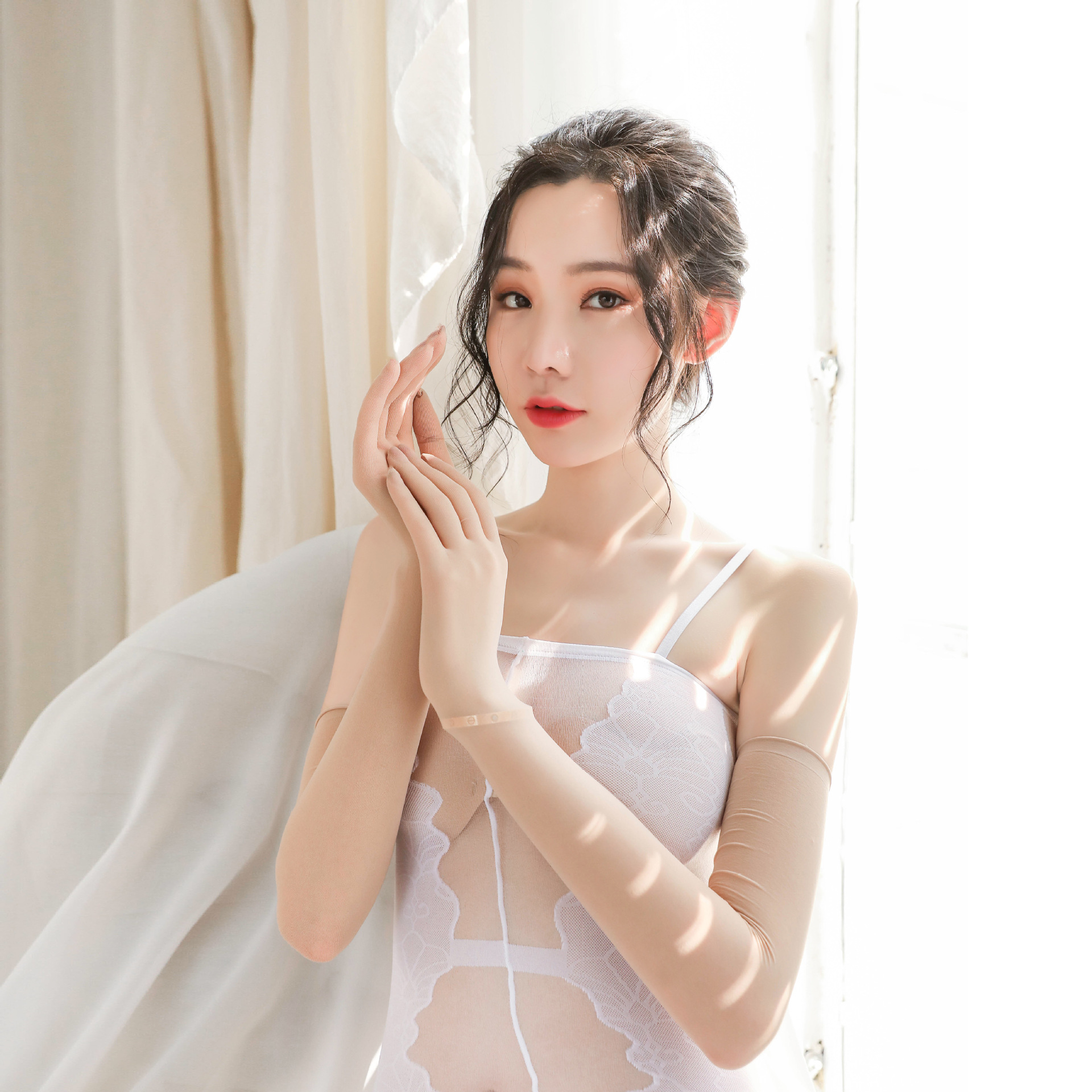 新款冰丝手套内衣性感丝袜防晒痕