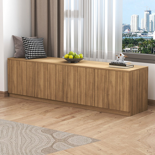 实木定制飘窗柜储物柜矮柜