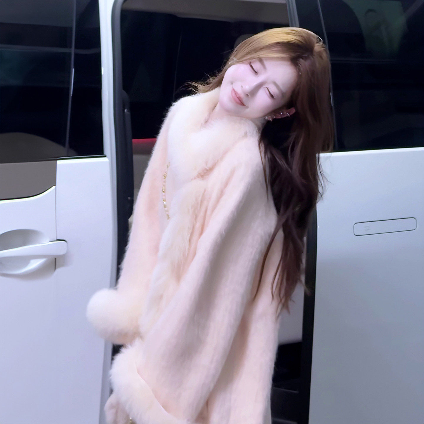 婷婷【瑞雪丰年•落日晚霞】橘粉色狐狸毛拉绒毛呢大衣女冬季新款,女装/女士精品,毛呢外套,淘宝优惠券,粉丝福利购,淘宝优惠卷