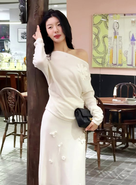 毛衣女2025新款针织衫搭半身裙