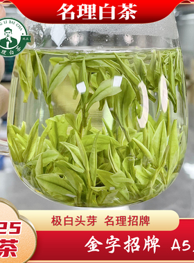 2025新茶名理白A53极白奶香白茶明前特级绿茶叶安吉简装礼盒春茶