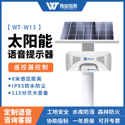 W13户外防水太阳能感应语音