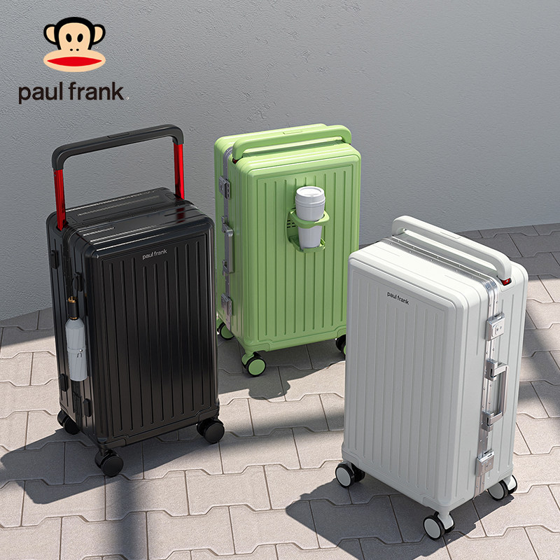 大嘴猴宽拉杆铝框行李箱20寸登机箱男女学生大容量24寸旅行拉杆箱