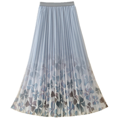 网纱裙百褶半身裙女高腰时尚气质