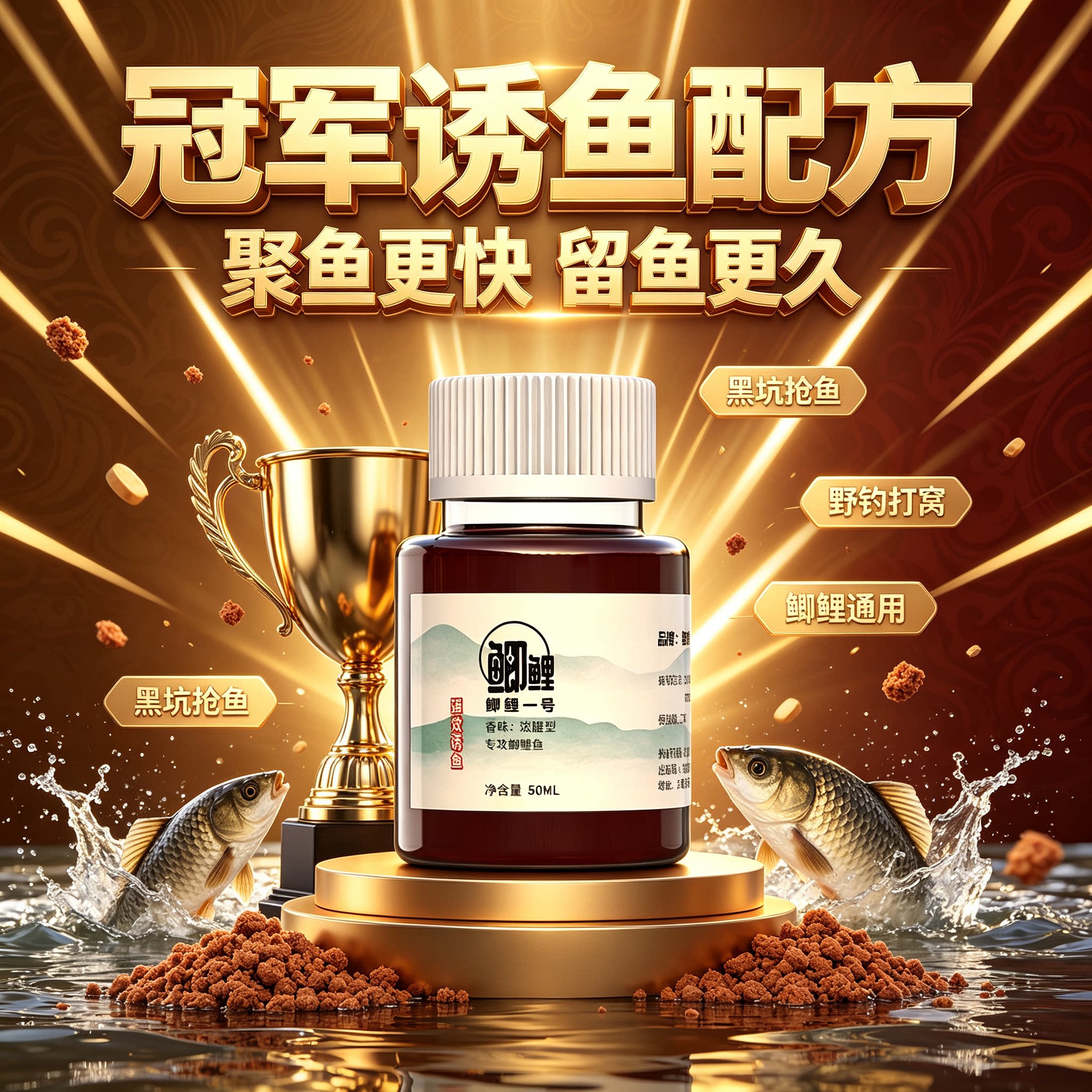 【到手两瓶】秋冬季钓鱼小药鱼饵鱼饵添加剂