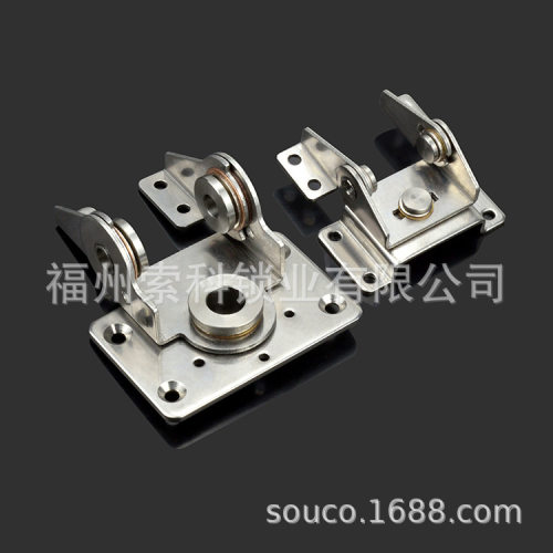 不锈钢铰链 可旋转HG-T70S30可随任意角度停双轴扭矩圆孔HFK76-70