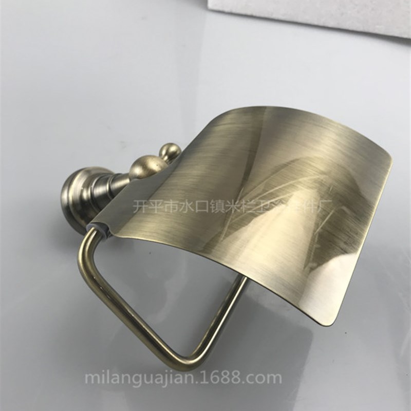 欧式青古铜厨卫卷纸架 浴室纸巾架 卫浴掀盖式纸巾架 厕纸架挂件