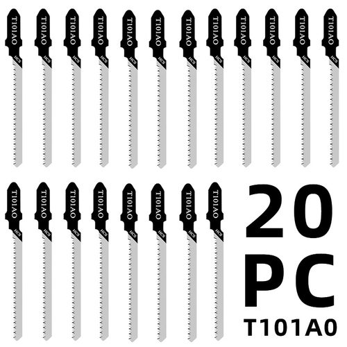 20支曲线锯锯条20件套20PC金属细齿中齿锯片铝用木工锯条组合套装