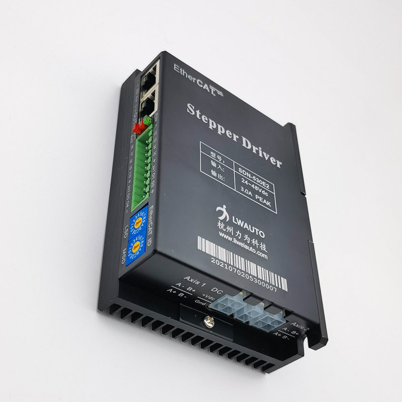 力为EtherCAT开环总线型步进驱动器多轴双电机PLC运动控制传感器