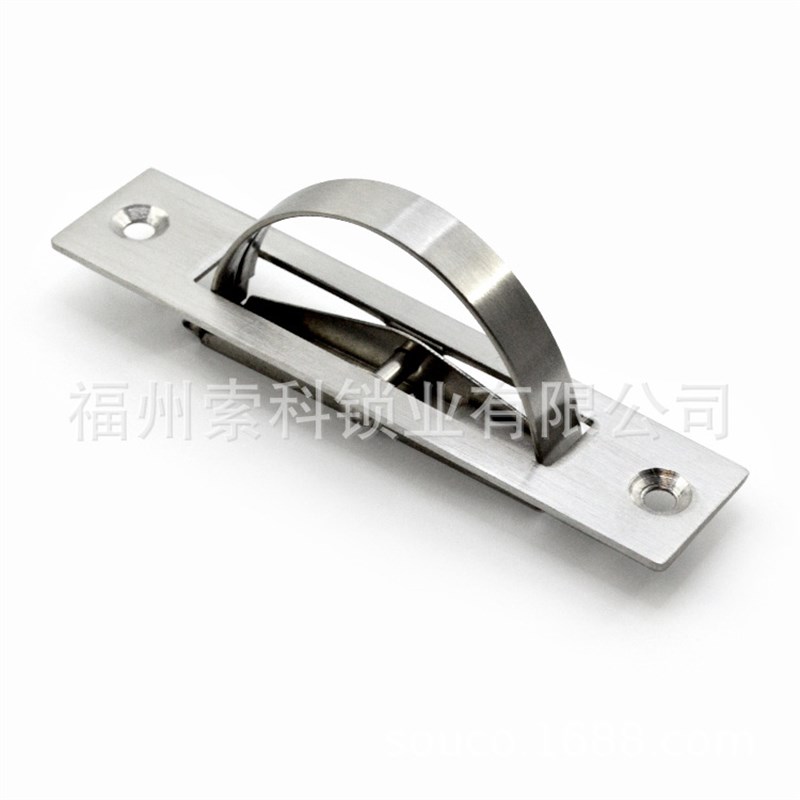 DMK512 榻榻米旋转拉手内嵌式扣手隐藏式柜门304不锈钢隐形抽手