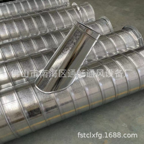 T型三通镀锌管接头 工业新风系统不锈钢通风管201吸尘排气管加工