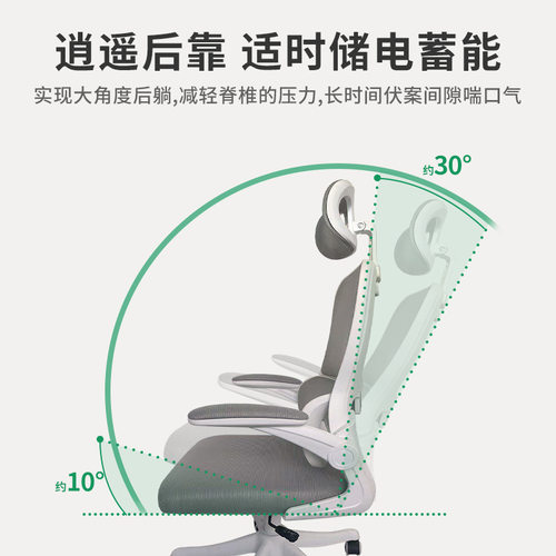 家用电脑椅舒适人体工学护腰椅办公宿舍学习椅久坐靠背升降电竞椅