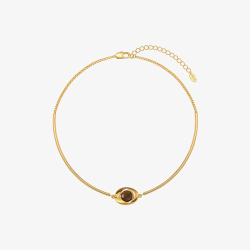 【美呀呀Liya】欧比雅比OUBIYABI 木星 虎眼石旋涡星球项圈