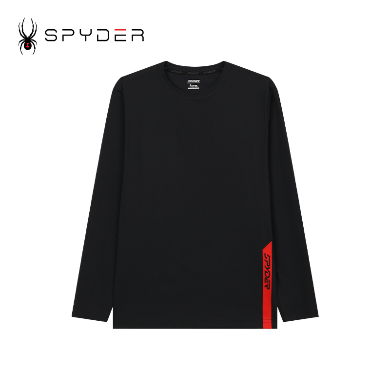 SPYDER蜘蛛男士休闲运动长袖T恤